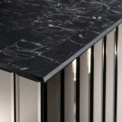 Tavolino da caffè Ardea Quadrato bronzo con piano in Dekton