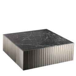 Tavolino da caffè Ardea Quadrato bronzo con piano in Dekton