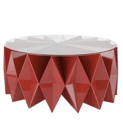 Tavolino da caffè Colletto Red di Moschino