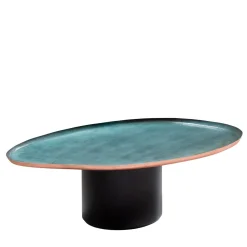 Tavolino da caffè Drop 30 nero in rame di Zanellato/Bortotto