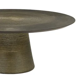 Tavolino da caffè Fungo 900 in resina concentrica oro