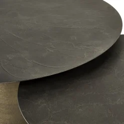 Tavolino da caffè Fungo 600 in resina stone bronzo