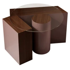 Tavolino da caffè in legno di noce Open Eye