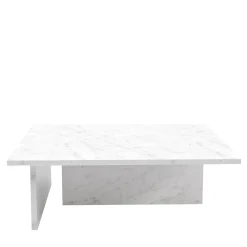 Tavolino da caffè in marmo bianco Carrara Linea Small by Martage Collection