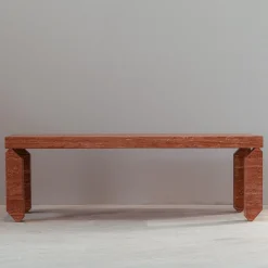 Tavolino da caffè in marmo rosso Tiptoe