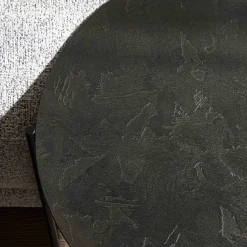 Tavolino da caffè Isola 600 in resina bronzea spatolata