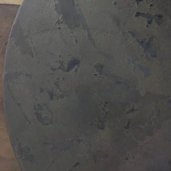 Tavolino da caffè Isola 800 in resina bronzo spatolata
