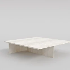 Tavolino da caffè Linea in Travertino Beige by Martage Collection