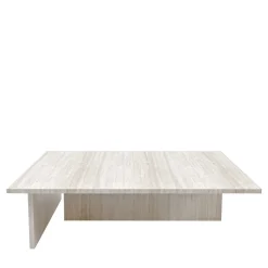 Tavolino da caffè Linea in Travertino Beige by Martage Collection