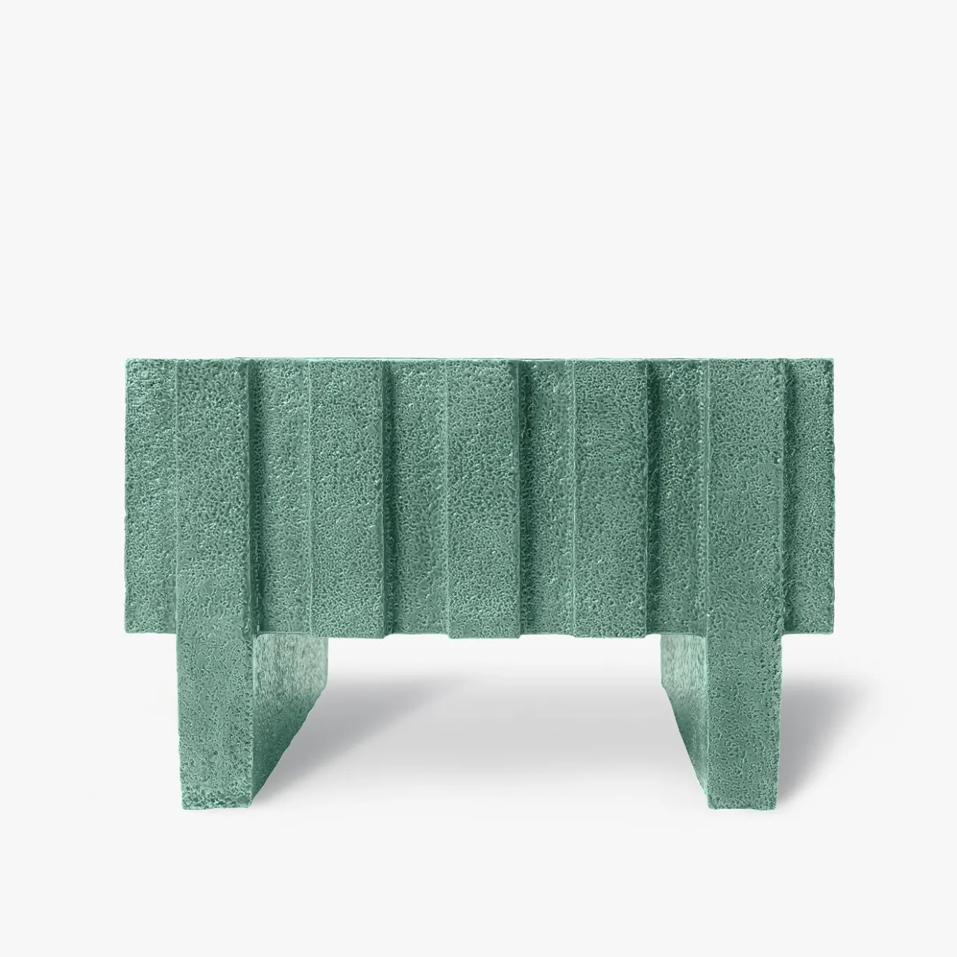 Tavolino da caffè Merlate in ceramica verde di Patricia Urquiola