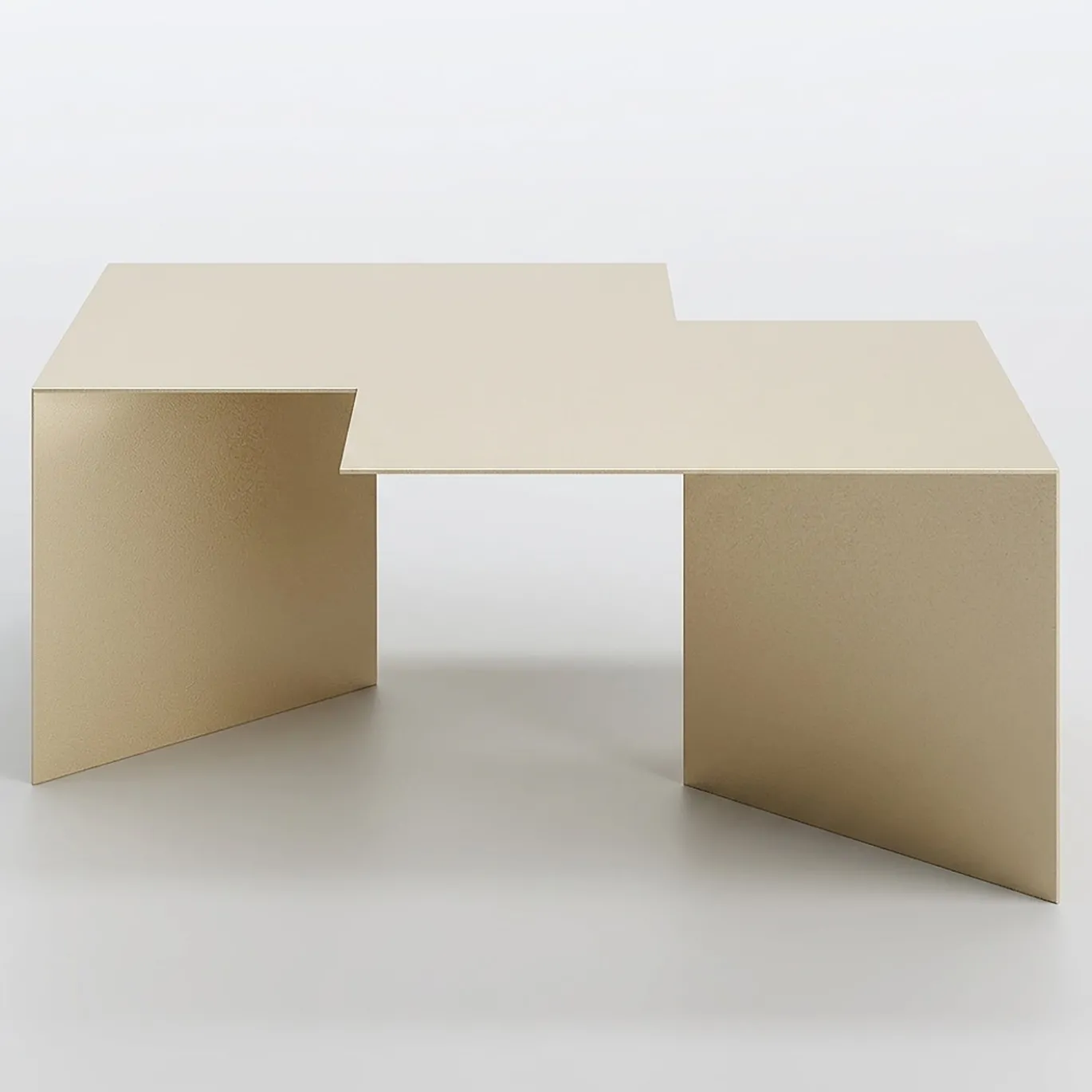 Tavolino da caffè Nato in metallo dorato