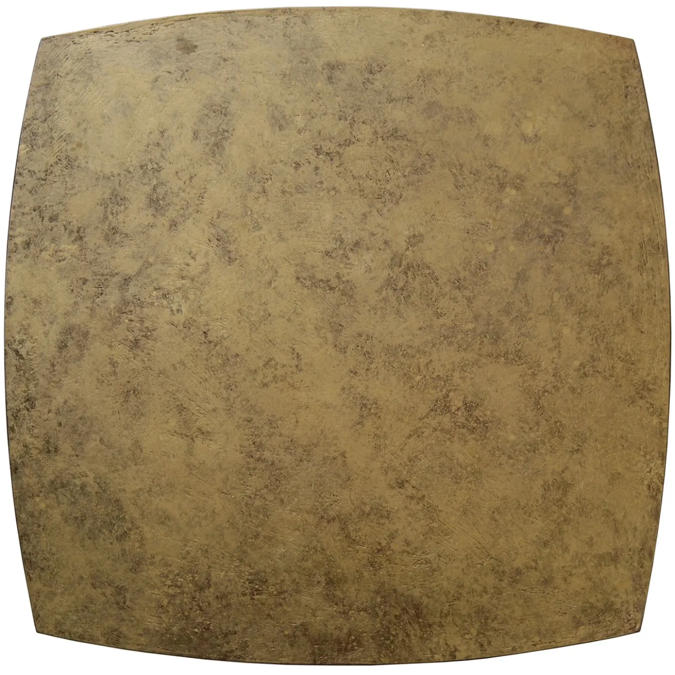 Tavolino da caffè quadrato Arkos in legno bronzato dorato