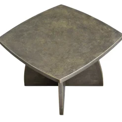 Tavolino da caffè quadrato Arkos in legno bronzo scuro