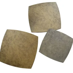 Tavolino da caffè quadrato Arkos in legno bronzo scuro