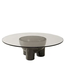 Tavolino da caffè Reversibile tAAAble in Marmo Nero Marquina