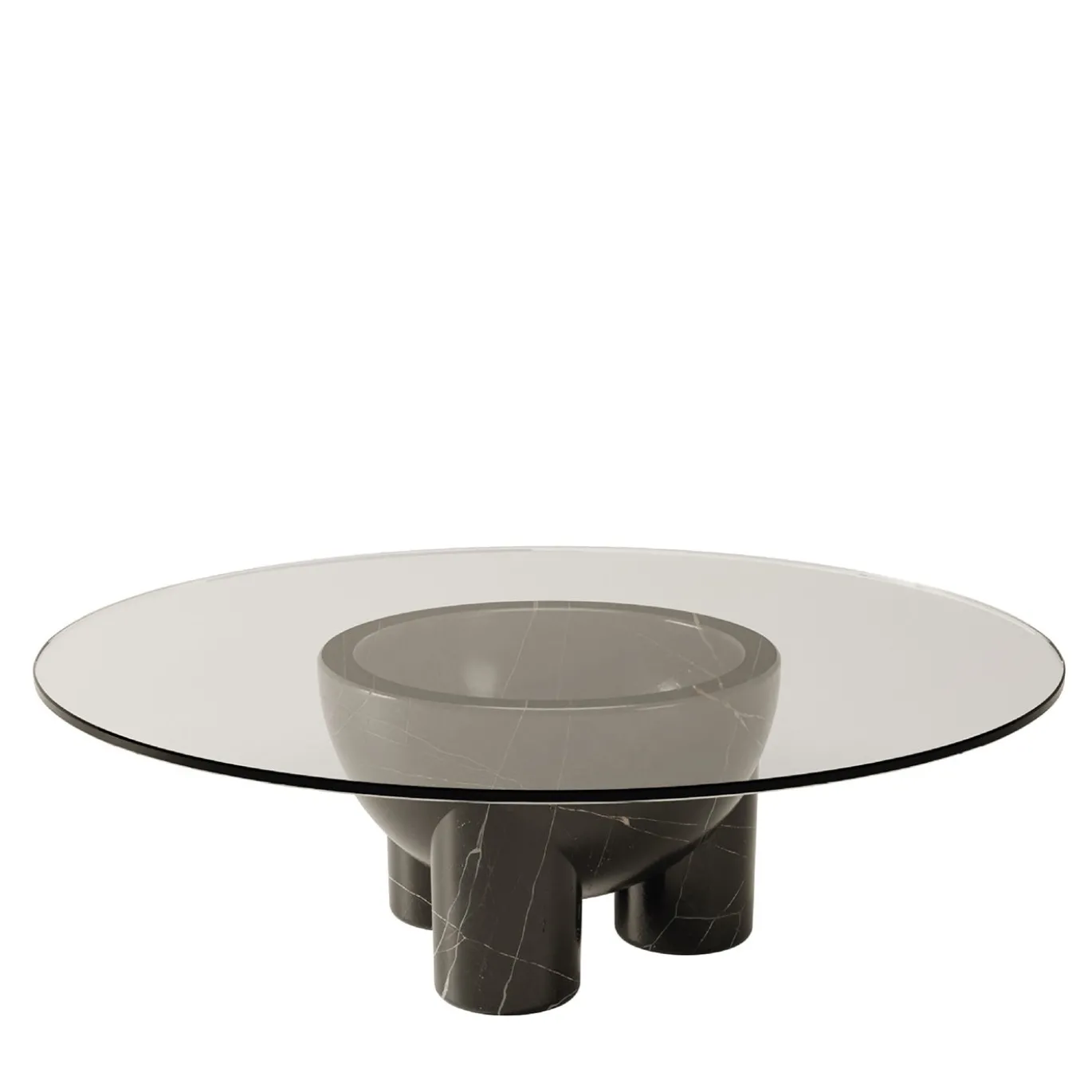 Tavolino da caffè Reversibile tAAAble in Marmo Nero Marquina