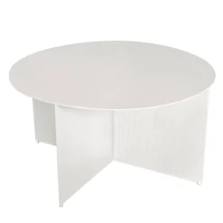 Tavolino da caffè rotondo bianco Sezioni