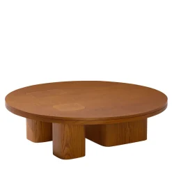 Tavolino da caffè rotondo in Legno Erice R