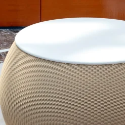 Tavolino da caffè rotondo multifunzionale Zero per interni/esterni