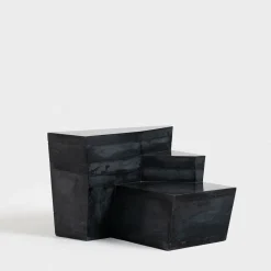 Tavolino da caffè Sedimento 1.2 in cemento nero
