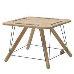 Tavolino da caffè Tens-Table quadrato in legno