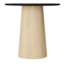 Tavolino da caffè Tholos Beige con piano in Gres Nero