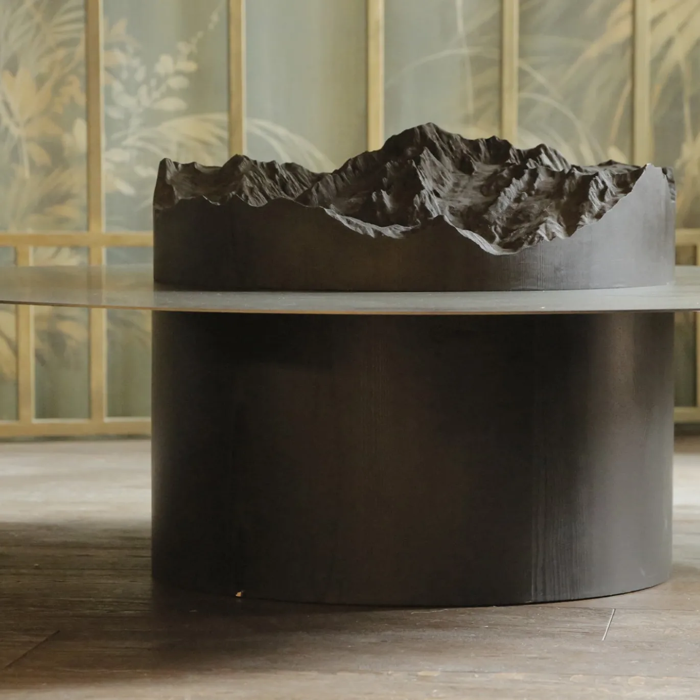 Tavolino da caffè topografico Tip in abete nero norvegese di Riccardo Vendramin