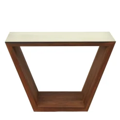 Tavolino da caffè Upper Class in oro a trapezio invertito