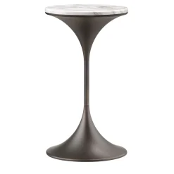 Tavolino Dapertutto Tall Carrara Brown di Paolo Rizzato