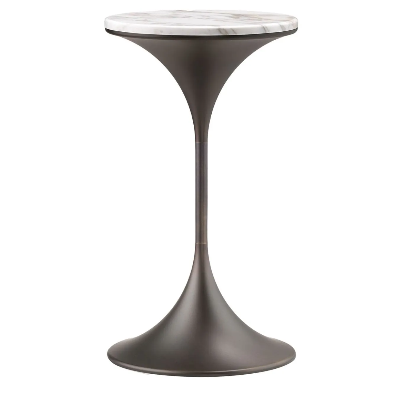 Tavolino Dapertutto Tall Carrara Brown di Paolo Rizzato