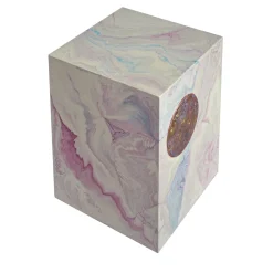 Tavolino d'arte Scagliola rosa