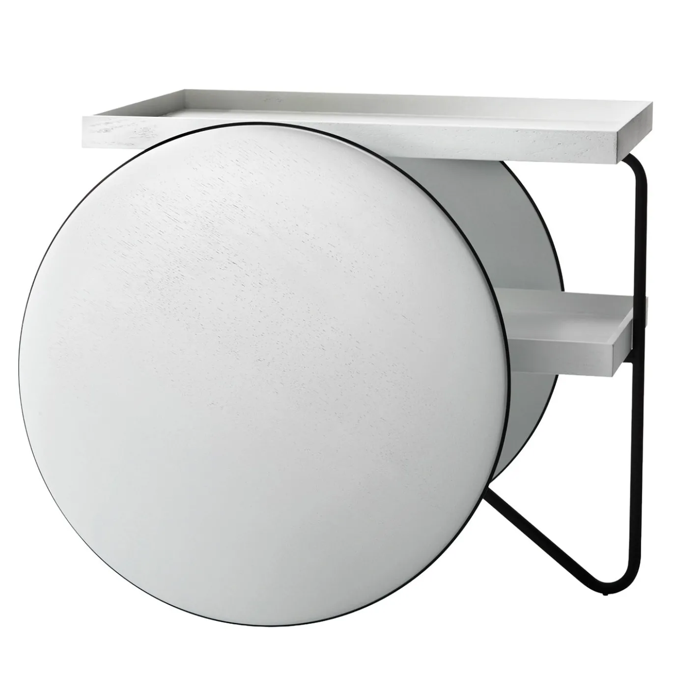 Tavolino da servizio mobile Chariot bianco di Gamfratesi
