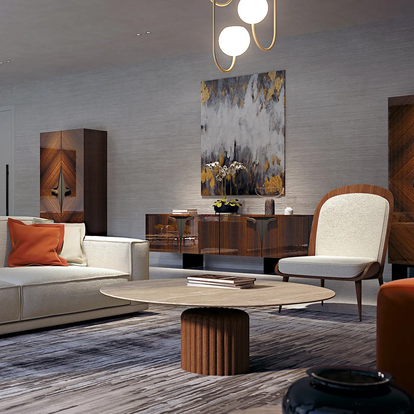 Tavolino ED/20 216 Babylon in Travertino Beige
