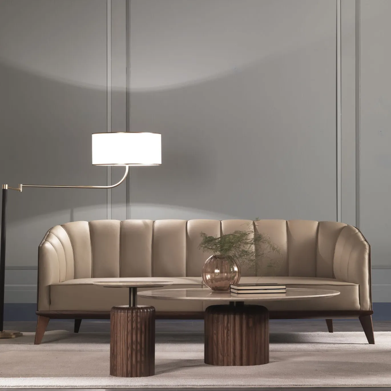 Tavolino ED/20 216 Babylon in Travertino Beige