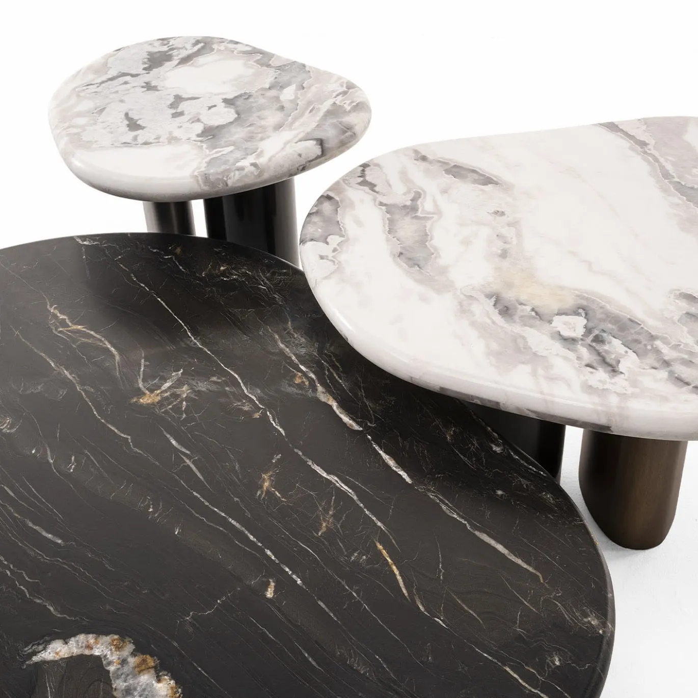 Tavolino ED/50 411-120 Cloud in Marmo Nero