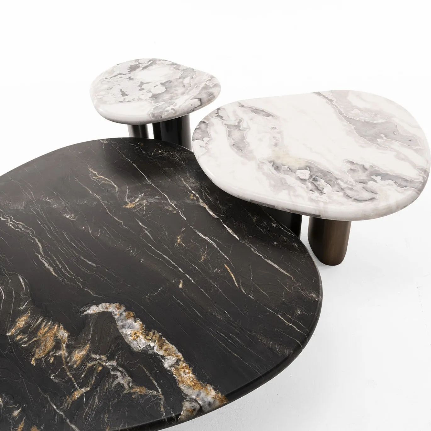 Tavolino ED/50 411-120 Cloud in Marmo Nero