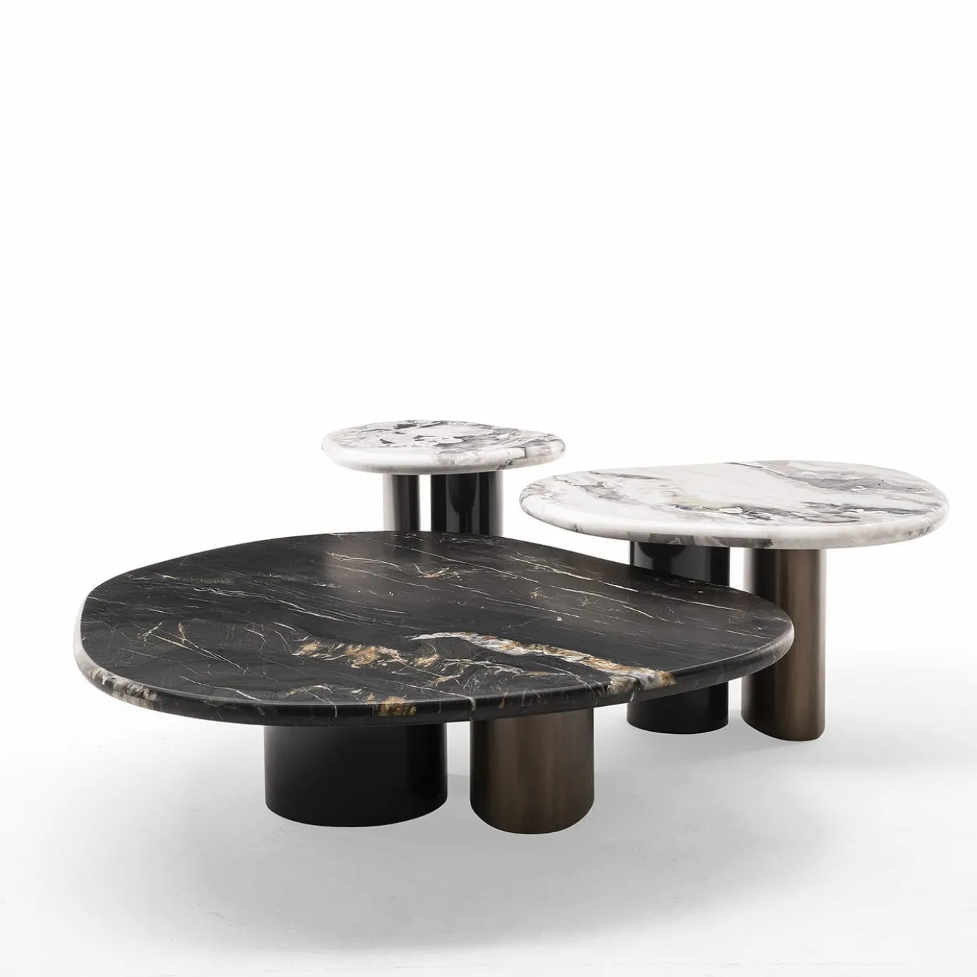 Tavolino ED/50 411-120 Cloud in Marmo Nero