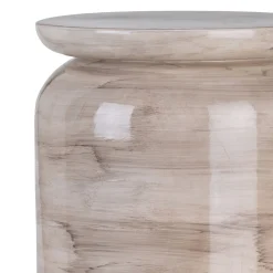 Tavolino Elya Morbido in Ceramica Beige