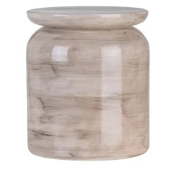 Tavolino Elya Morbido in Ceramica Beige