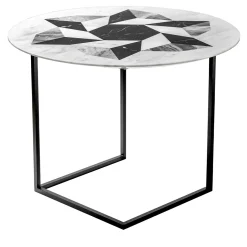 Tavolino Esopo con ruota geometrica di Antonio Saporito