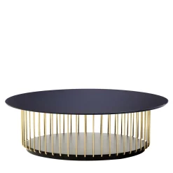 Tavolino Etan blu e oro