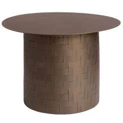 Tavolino Fulcrum in metallo marrone