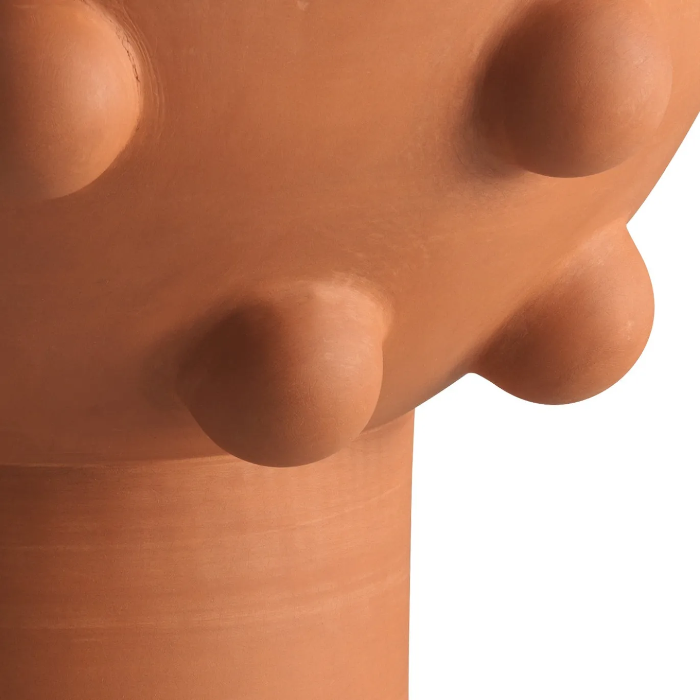 Tavolino Fysallida Terracotta di Jean-Christophe Clair