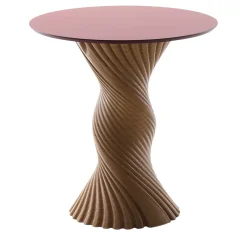 Tavolino in bioplastica beige Tork Design di Karim Rashid