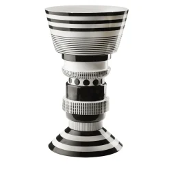 Tavolino in ceramica bianca e nera Bossanova Gilberto