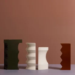Tavolino in ceramica verde bosco Isola C di Zaven