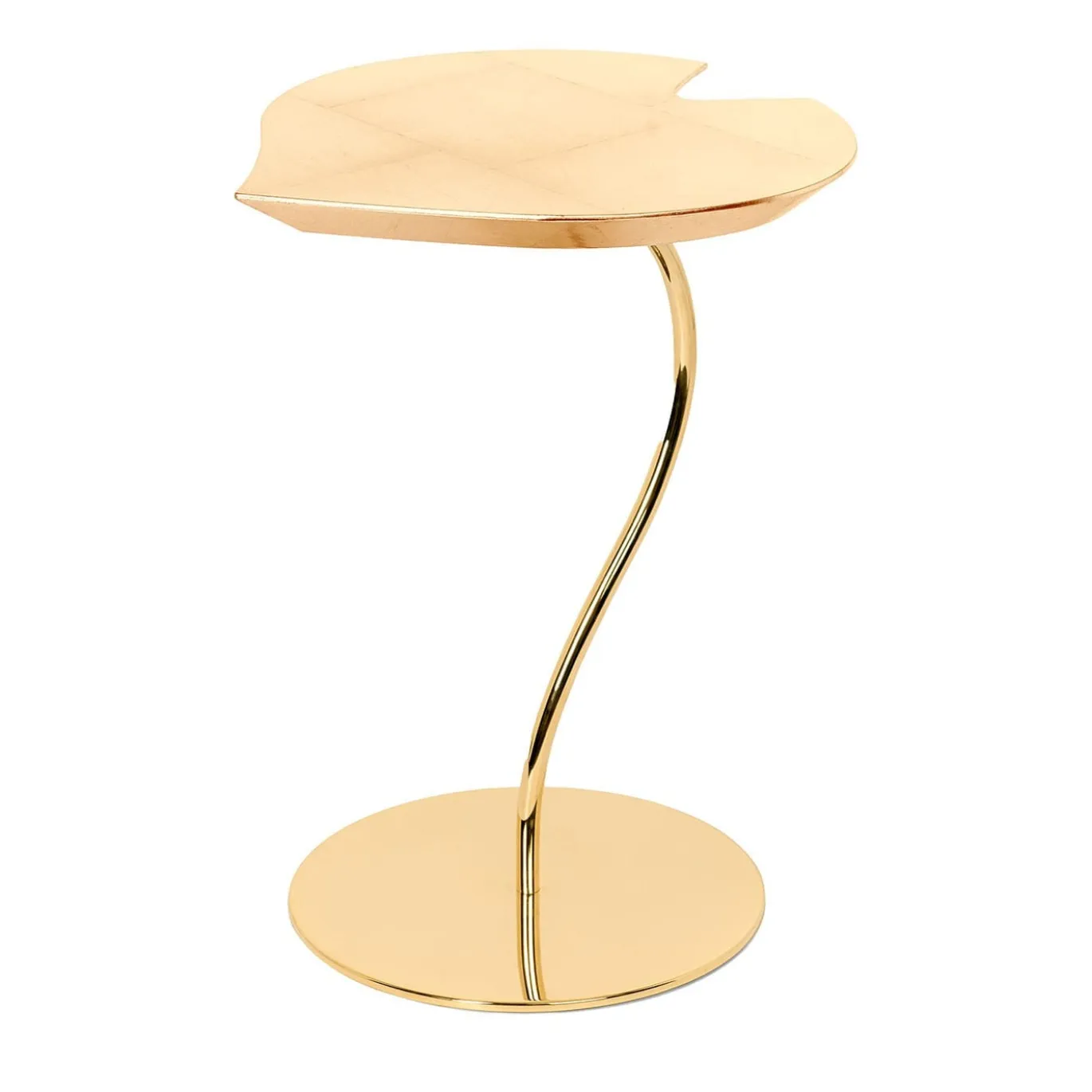 Tavolino in foglia d'oro
