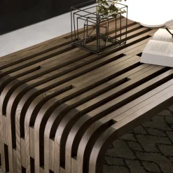 Tavolino in legno di noce Millerighe
