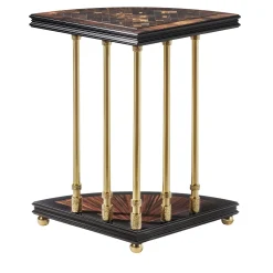 Tavolino in legno marrone Five Columns