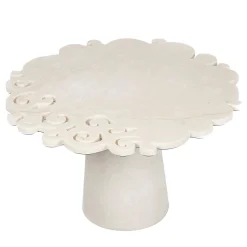 Tavolino in macramè mezzo marmo di Roberto Semprini